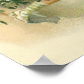 Cute Little Girl Pink Roses Poster (Hoek)