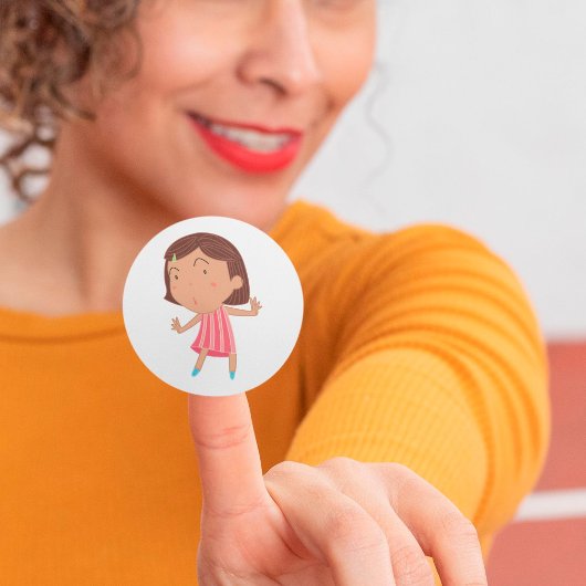 Cute Little Girl Stickers
