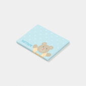 Cute Little Grizzly Beer Cub Kinder Post-it® Notes (Schuin)