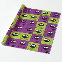 Cute Little Halloween Spiers Cadeaupapier