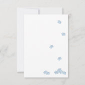 Cute Little Hamster Custom Floral Bedankkaart (Achterkant)