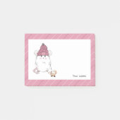 Cute Little Hamster Pink Custom Post-it® Notes (Voorkant)