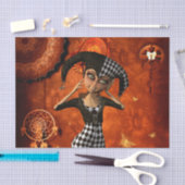 Cute little harlequin tissuepapier (Craft)