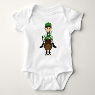 Cute Little Jockey Creeper Romper