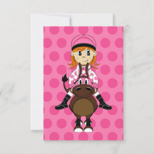 Cute Little Jockey Invitation