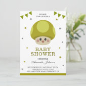Cute Little Kawaii Baby shower Invitation (Debout devant)