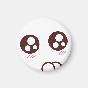 Cute & little kawaii kat emoji magneet