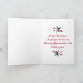 Cute Little Kerstgnome Kaart (Binnen)