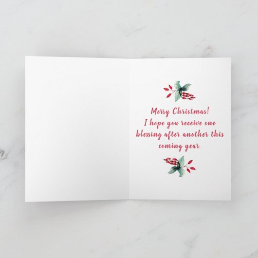 Cute Little Kerstgnome Kaart (Binnen)