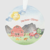 Cute Little Kids Farmer avec prénom Noël (devant)