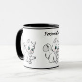 Cute Little Kitten Baby Cat Coffee Mug (Devant gauche)