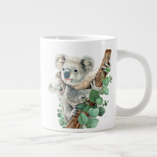 Cute Little Koala Beer Australian Animal Art Extra Grote Beker