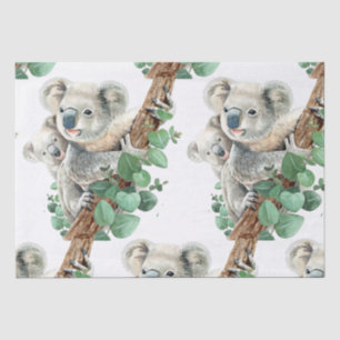 Cute Little Koala Beer Australian Animal Art Tissuepapier