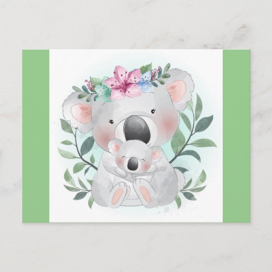 Cute Little Koala Briefkaart (Voorkant)