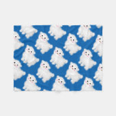 Cute Little Lamb Fleece Deken (Voorkant (Horizontaal))