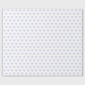 Cute Little Lavender Hearts Pattern Cadeaupapier (Vlak)