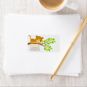 Cute Little Leopard Merci Étiquette (En situation)