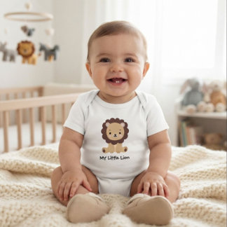 Cute Little Lion Baby Bodysuit | Baby Jongen
