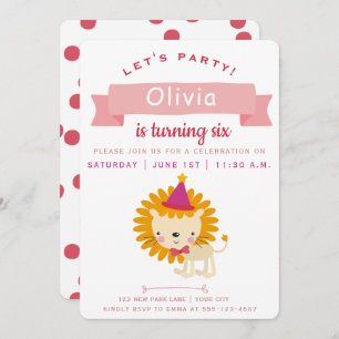 Cute Little Lion   Kinderen van Birthday Kaart