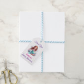 Cute Little Mermaid Baby Shower Bedankbriefje Gift Cadeaulabel (Met Touw)