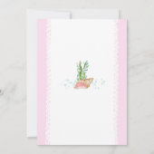 Cute Little Mermaid Invitation de fête d'anniversa (Dos)