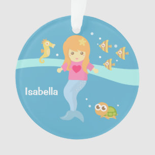 Cute Little Mermaid Zeewezens Meisjeskamer Ornament