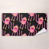 Cute Little Monkey Badhanddoek (Badhanddoek)