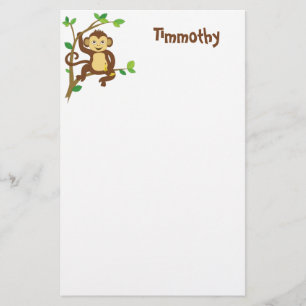 Cute Little Monkey Briefpapier