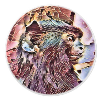 CUTE LITTLE MONKEY KERAMISCHE KNOP