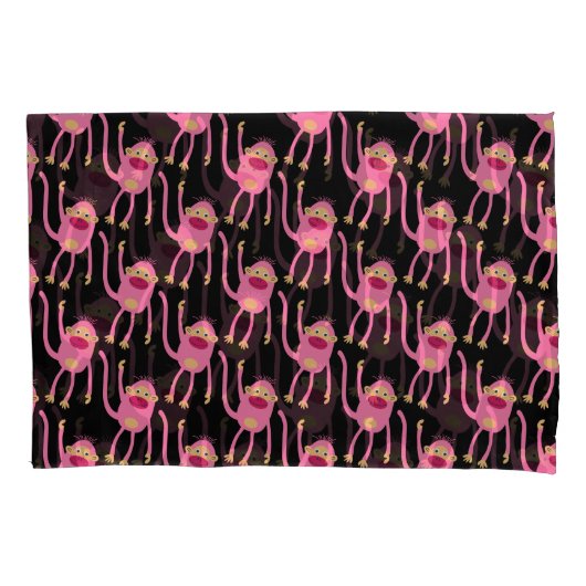 Cute Little Monkey Kussensloop (Voorkant)