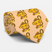 Cute Little Monkey Stropdas (Opgerold)