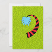 Cute Little Monster Birthday Party Kaart (Achterkant)