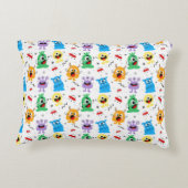 Cute Little Monsters Accent Kussen (Achterkant)