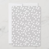 Cute Little Mouse - Baby shower Invitation Kaart (Achterkant)