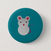 Cute Little Mouse Ronde Button 5,7 Cm (Voorkant)