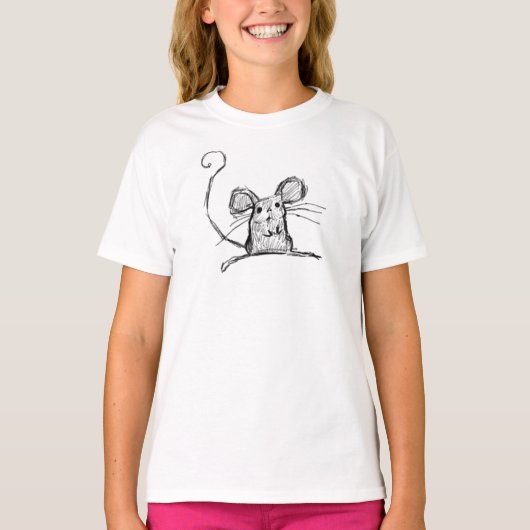 Cute Little Mouse T-shirt (Voorkant)