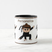 Cute Little Ninja Boy Tea Coffee Mug (Centre)