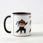 Cute Little Ninja Boy Tea Coffee Mug (Gauche)