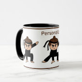 Cute Little Ninja Boy Tea Coffee Mug (Devant gauche)