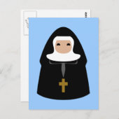 Cute Little Nuns Briefkaart (Voorkant / Achterkant)