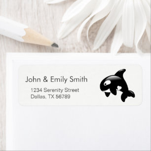Cute Little Orca Whale Etiket