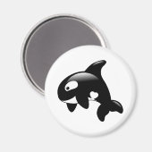 Cute Little Orca Whale Magneet (Voorkant / Achterkant)