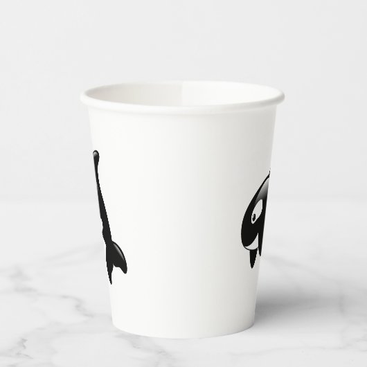 Cute Little Orca Whale Papieren Bekers (Links)