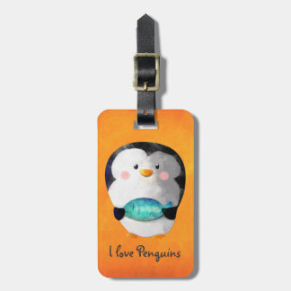Cute Little Penguin Bagagelabel