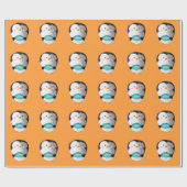 Cute Little Penguin Cadeaupapier (Vlak)