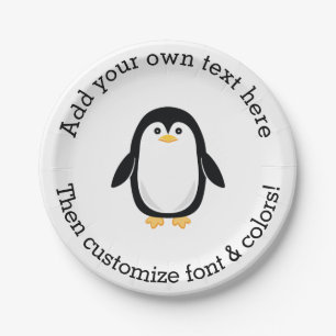 Cute Little Penguin Papieren Bordje