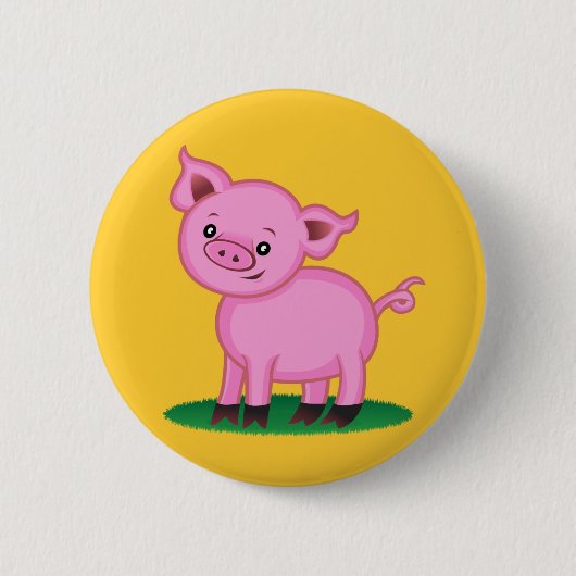 Cute Little Pig Button (Voorkant)