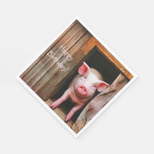 Cute Little Piggy Servet (Hoek)