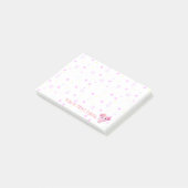 Cute Little Pink Baby Girl Elephant Post-it® Notes (Schuin)