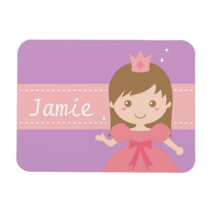 Cute Little Princess Girl Personalized Magnet Magneet